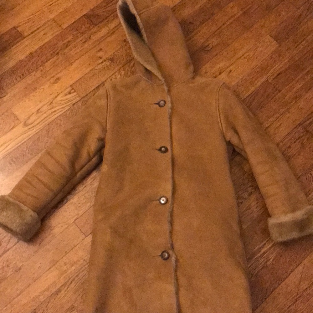 Suede/ fur coat